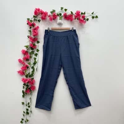 Boo Radley Womens Casual Pants Size 16 Blue 