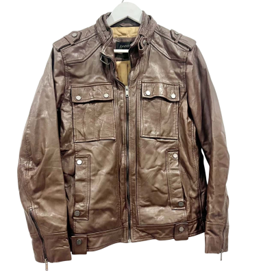 Daniel Brown Leather Jacket Size M
