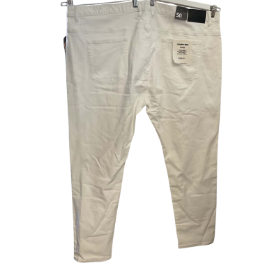 Johnny Bigg Mens  Size XXXL/50 Slim Fit Jeans White 